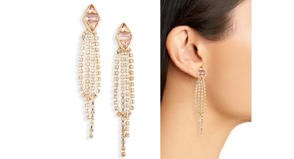 Nordstrom Draped Rhinestone Drop Earrings - Nordstrom, $20 (originally $50)