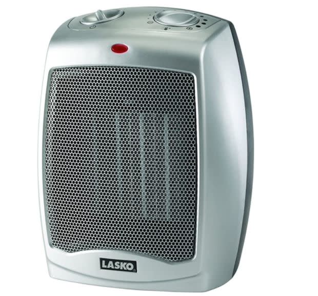 <a href="https://www.amazon.com/Lasko-754200-Portable-Adjustable-Thermostat/dp/B000TKDQ5C/?tag=huffingtop-20" target="_blank" rel="noopener noreferrer">This electric space heater</a> has three quiet settings and 11 different temperature settings. It has a 4.3-star ratings and more than 23,000 reviews. Find it for $27 on <a href="https://www.amazon.com/Lasko-754200-Portable-Adjustable-Thermostat/dp/B000TKDQ5C/?tag=huffingtop-20" target="_blank" rel="noopener noreferrer">Amazon</a>.