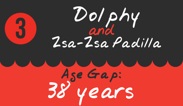 3. Dolphy and Zsa-Zsa Padilla, Age Gap: 38 years