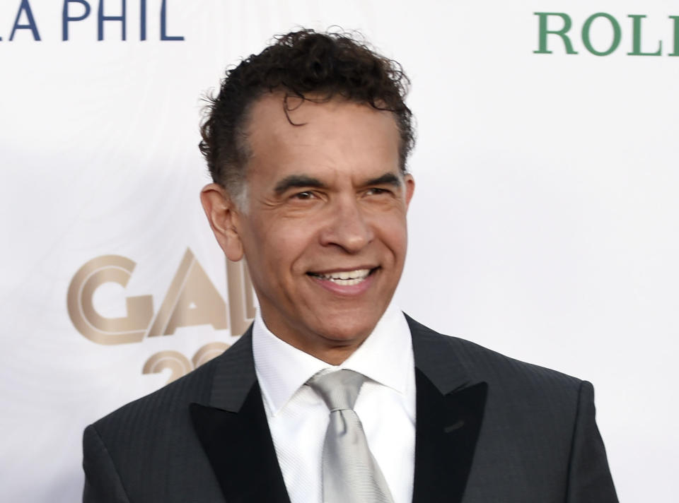 FILE - This Sept. 27, 2016 file photo shows Brian Stokes Mitchell at the Los Angeles Philharmonic's Walt Disney Concert Hall Opening Night Concert and Gala in Los Angeles. Tony Award-winner Brian Stokes Mitchell has tested positive for COVID-19. The actor and chairman of the board of The Actors Fund announced the news of his diagnosis in a Twitter video, reassuring fans that he was already beginning to feel better. He says his wife and son don't have symptoms. (Photo by Chris Pizzello/Invision/AP, File)