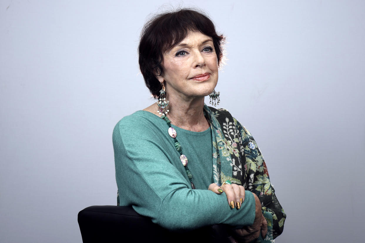 PARIS, FRANCE - 03/25/2022: Actress Anny Duperey poses during a portrait session in Paris, France on 03/25/2022. (Photo by Eric Fougere/Corbis via Getty Images)