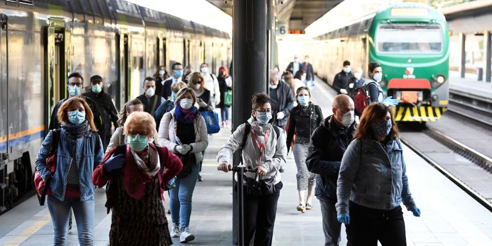 italy lockdown coronavirus travel trains easing restrictions