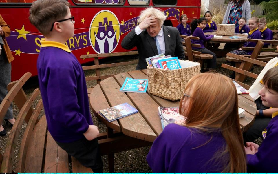  Boris Johnson made the comments during a visit to St Mary's Primary school in Stoke-on-Trent - Christopher Furlong/Getty Images Europe