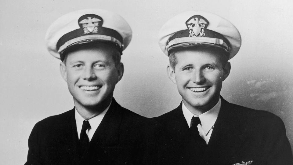 John F. Kennedy and his brother Joseph Kennedy Jr, in 1945. - Hulton Archive/Archive Photos/Getty Images