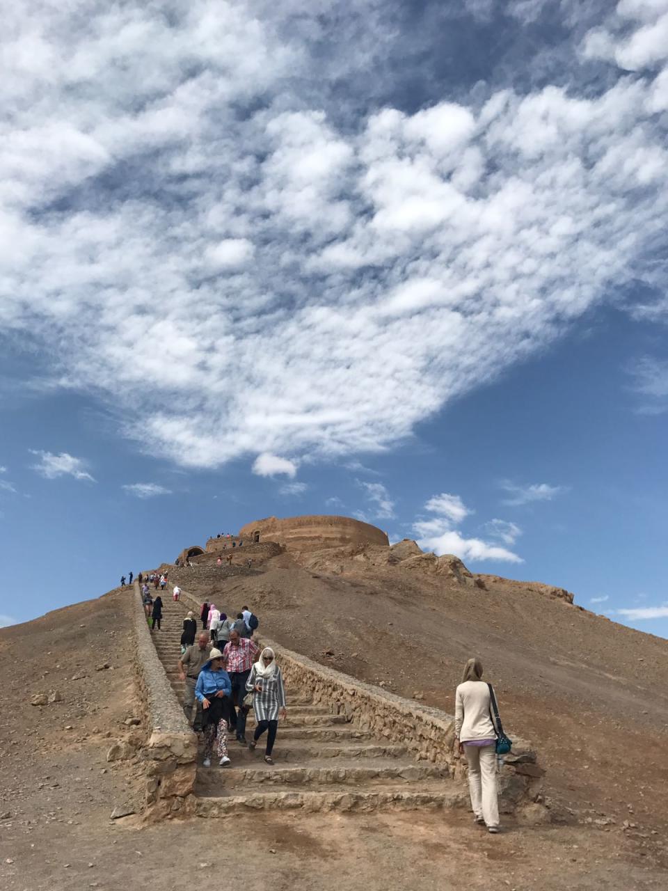 A Tower of Silence, where sky burials were once carried out, in Yazd, Iran. (PHOTO: Gillian Ang)