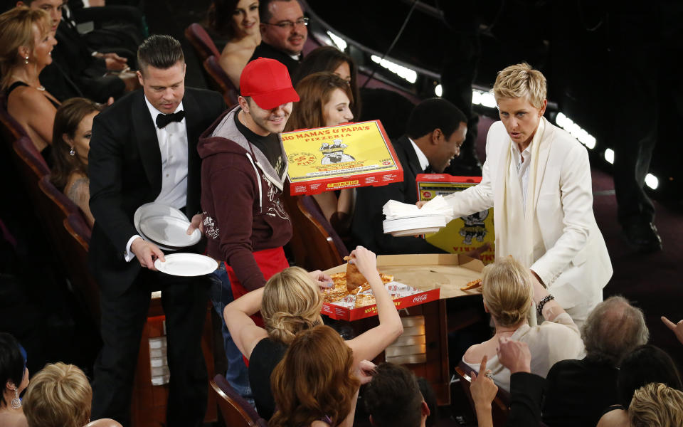 DeGeneres hosting the Academy Awards in 2014. (Photo: Robert Gauthier via Getty Images)