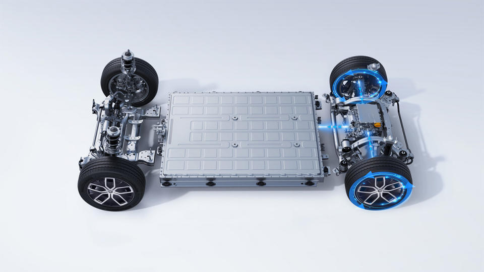 根據不同等級分為單馬達與雙馬達的設定，但電池容量皆為64 kWh。（圖／MG Taiwan提供）