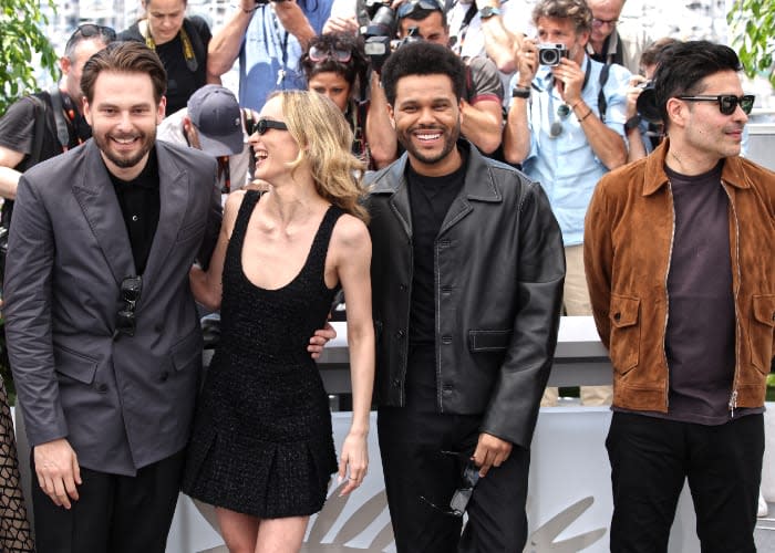 Lily-Rose Depp,The Weeknd y Sam Levinson en Cannes