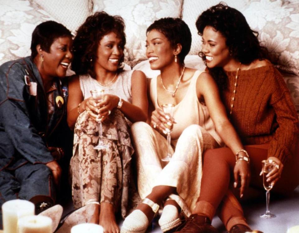 <p>IMAGO / United Archives</p><p>Based on a novel of the same name by <strong>Terry McMillan</strong>, <em>Waiting to Exhale</em> focuses on the lives, friendships and romantic relationships of four Black women (played by <strong>Angela Bassett</strong>, <strong>Whitney Houston</strong>, <strong>Loretta Devine</strong> and <strong>Lela Rochon</strong>). Come for the story, stay for the incredible acting (and soundtrack!). </p>