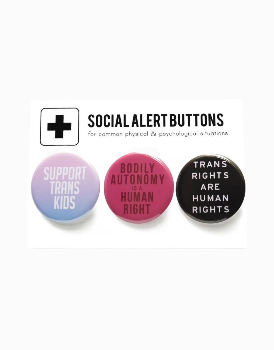 <p><a href="https://go.redirectingat.com?id=74968X1596630&url=https%3A%2F%2Fwww.social-goods.com%2Fcollections%2Factivism%2Fproducts%2Ftrans-rights-buttons-3-pack&sref=https%3A%2F%2Fwww.womansday.com%2Frelationships%2Ffamily-friends%2Fg46331974%2Fvalentines-day-gifts-for-teens%2F" rel="nofollow noopener" target="_blank" data-ylk="slk:Shop Now;elm:context_link;itc:0;sec:content-canvas" class="link ">Shop Now</a></p><p>Trans Rights Buttons 3-Pack</p><p>social-goods.com</p><p>$10.00</p><span class="copyright">Social Goods</span>