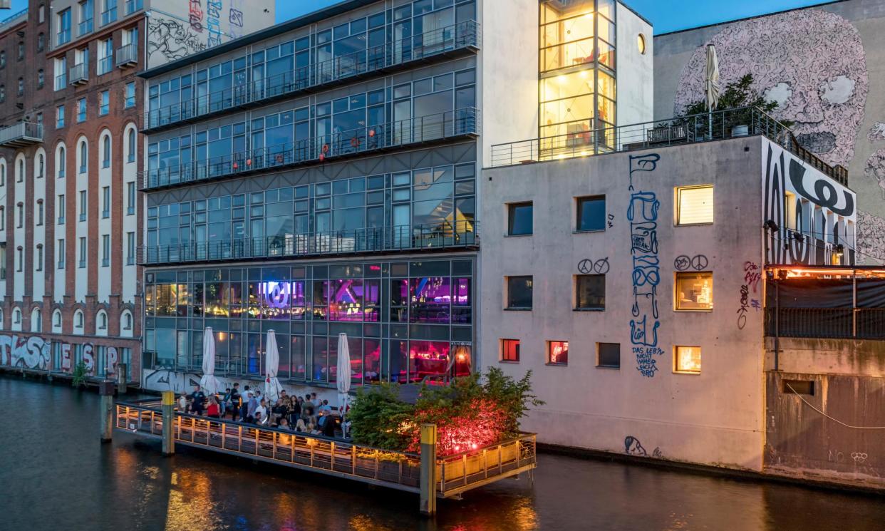 <span>the Watergate Club beside the river Spree at twilight.</span><span>Photograph: travelstock44/Alamy</span>