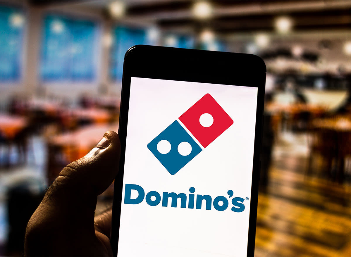 dominos app on phone