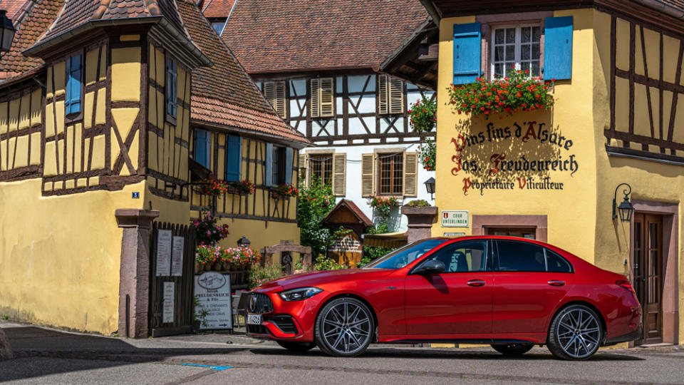 The 2023 Mercedes-AMG C 43 sport sedan. - Credit: Mercedes-Benz AG