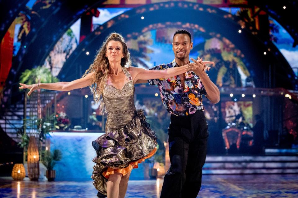 The pair performed a Samba to Shakira’s ‘Whenever, Whenever’ in week 8 (BBC/Guy Levy)