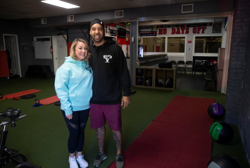 Owners Zach and Stacey Ritchie. ZR Fit and Wellness is a two-year-old gym in Red Bank that specializes in adaptive and inclusive fitness for individuals with disabilities.  Red Bank, NJThursday May 18, 2023