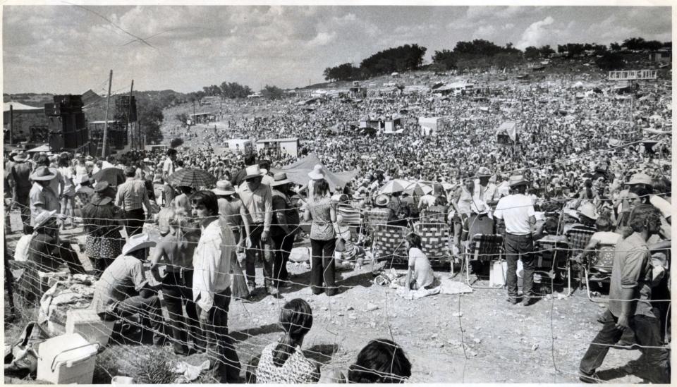 1973: The first Willie Nelson Fourth of July Picnic was held on a ranch outside Dripping Springs. It was pioneering musically but short on comfort.