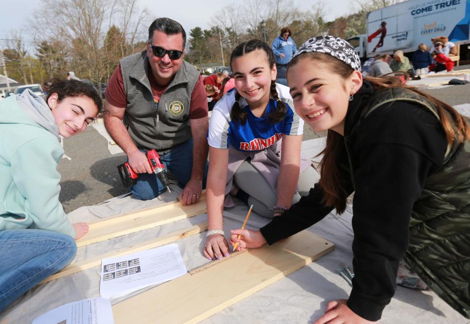 St. Ann's Church in Raynham hosted a Build A Bed event on Saturday, April 30, 2022. Build A Bed events are part of the A Bed For Every Child project, an initiative of the Massachusetts Coalition for the Homeless.
