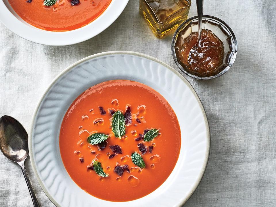 Tomato Soup with Ibérico Ham