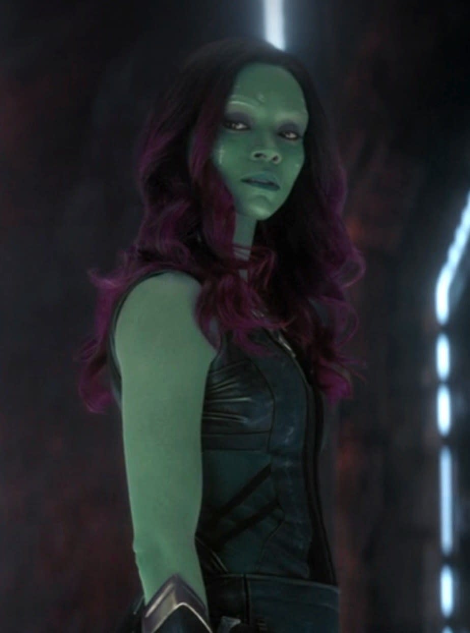 Gamora in "Guardians of the Galaxy"