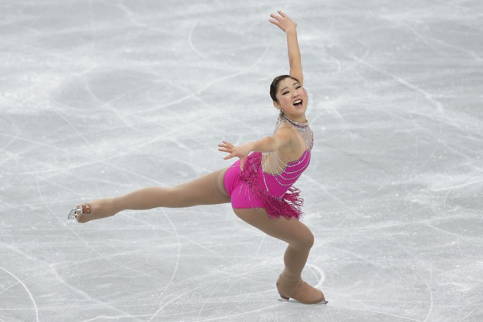 RIFU, JAPAN - NOVEMBER 23: Mirai Nagasu of the United States competes in the Ladies Short Program during day one of the ISU Grand Prix of Figure Skating NHK Trophy at Sekisui Heim Super Arena on November 23, 2012 in Rifu, Japan. (Photo by Kiyoshi Ota/Getty Images)