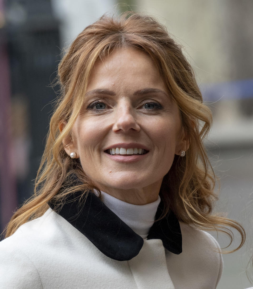 LONDON, ENGLAND - MARCH 09: Geri Horner attends the Commonwealth Day Service 2020 at Westminster Abbey on March 9, 2020 in London, England. (Photo by Mark Cuthbert/UK Press via Getty Images)