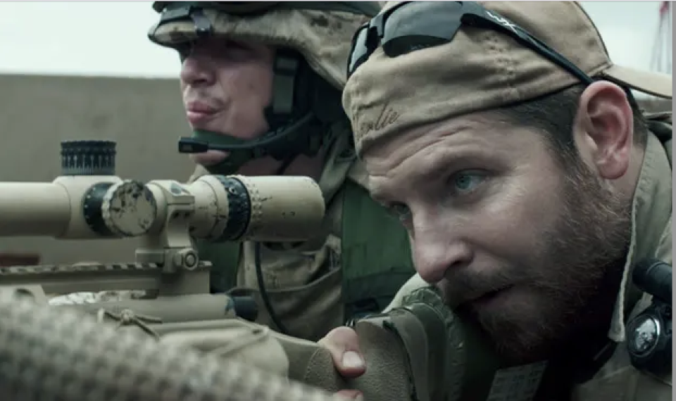 Screenshot from "American Sniper"