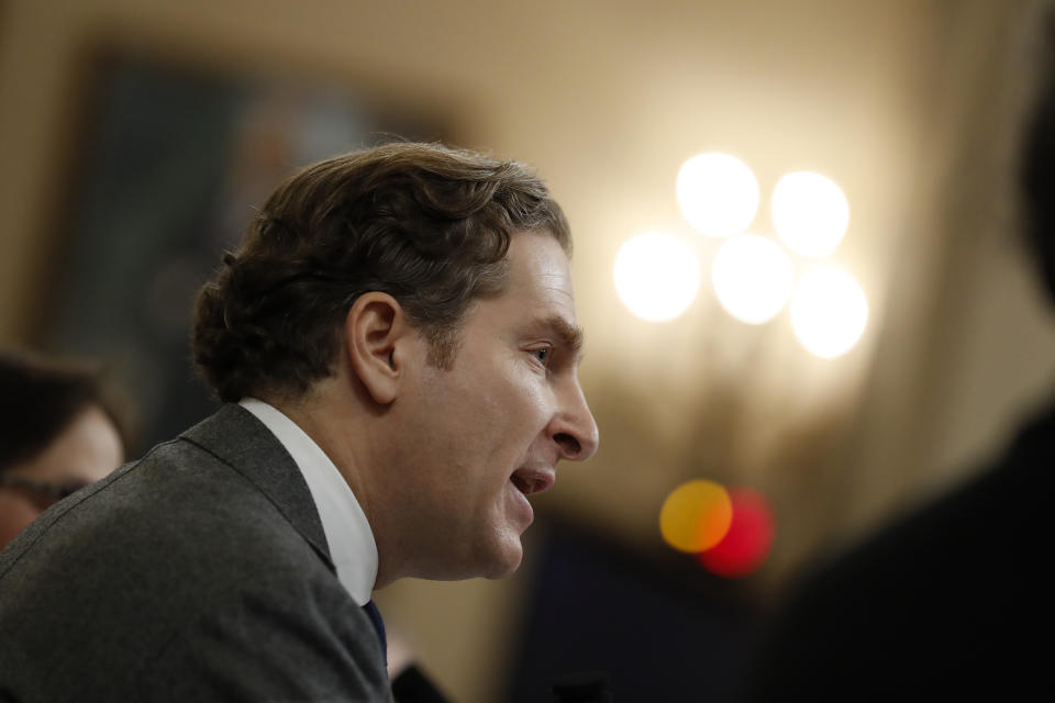 Harvard Law School professor Noah Feldman testifies during a hearing before the House Judiciary Committee on the constitutional grounds for the impeachment of President Donald Trump, on Capitol Hill in Washington, Wednesday, Dec. 4, 2019. (AP Photo/Andrew Harnik)