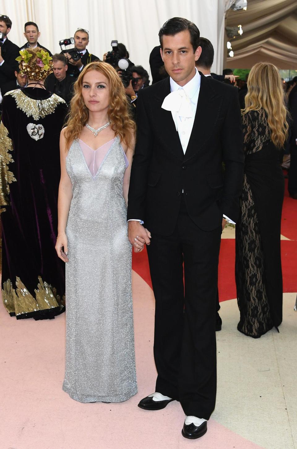 Josephine de La Baume and Mark Ronson at the Met Gala