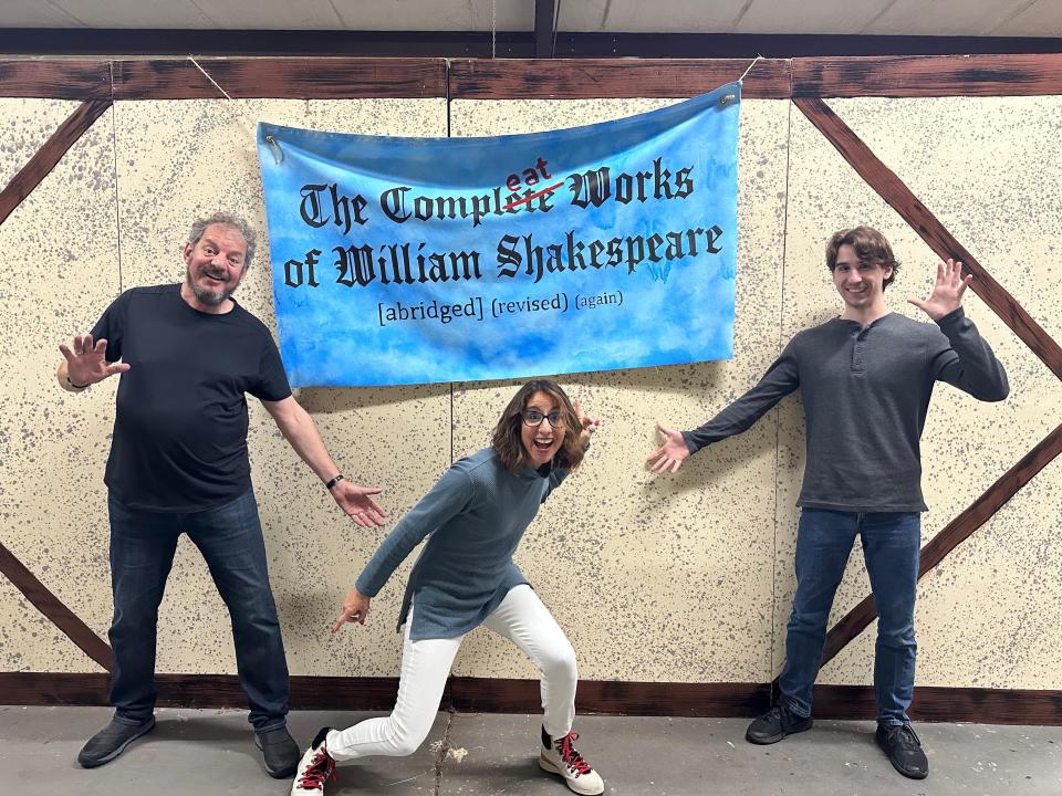 Southern Shakespeare Company presents "The Complete Works of William Shakespeare (abridged) (revised) (again)" at 7 p.m. Friday, Feb. 9, 2024.