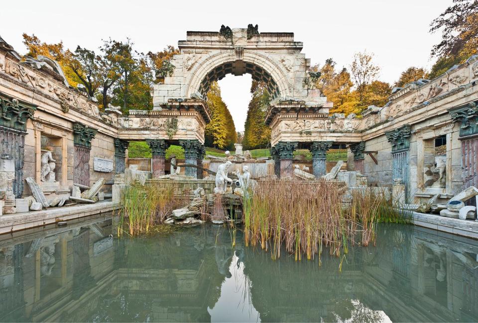 The Roman Ruin follies at Schönbrunn Palace in Vienna. Photo by Imagno/Getty Images