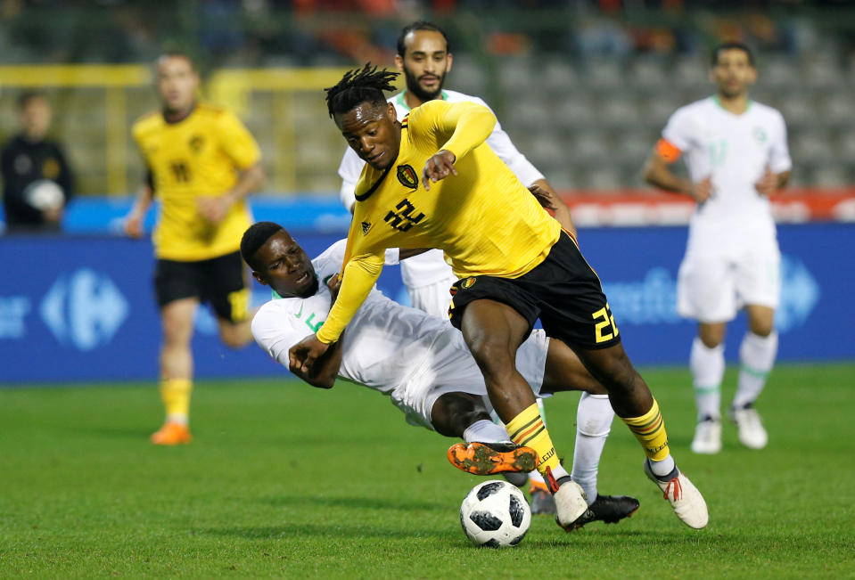 Dortmund striker Michy Batshuayi claims he was subject to racial abuse from Atalanta fans in Italy last month. UEFA dropped its investigation into the complaint on Thursday. (REUTERS)