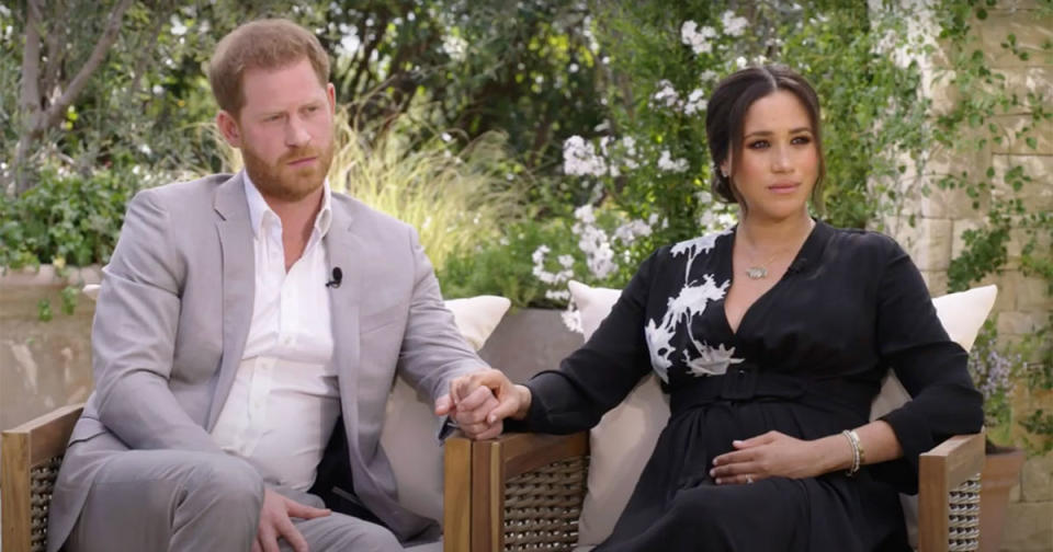 <p>Meghan spoke of how she's always been an advocate for women's rights, and how ironic that felt as she was stifled by the institution. "Were you silent, or were you silenced?" <a href="https://people.com/royals/meghan-markle-oprah-interview-silenced-by-royal-family/" rel="nofollow noopener" target="_blank" data-ylk="slk:asked Oprah;elm:context_link;itc:0;sec:content-canvas" class="link ">asked Oprah</a>. Meghan responded, "The latter," adding she was directed to give a "no comment" on questions directed her way once her relationship with Harry was public.</p> <p>"That's my friends, my mom and dad. We did it, I did anything they told me to do," she said as she recalled thinking that she would be "protected" by the royal family.</p> <p>"That was really hard to reconcile because it was only once we were married and everything started to really worsen that I came to understand that not only was I not being protected, but that they were willing to lie to protect other members of the family," Meghan said. "They weren't willing to tell the truth to protect me and my husband."</p> <p>At the end of the interview, Meghan elaborated on that point, saying her biggest regret from her experience in the royal family was thinking she'd be protected from the harsh negativity she faced. </p> <p>"I regret believing that because I think had I really seen that that wasn't happening, I would have been able to do more, but I think I wasn't supposed to see it," <a href="https://people.com/royals/meghan-markle-oprah-interview-regret-royal-life/" rel="nofollow noopener" target="_blank" data-ylk="slk:she said;elm:context_link;itc:0;sec:content-canvas" class="link ">she said</a>. "I wasn't supposed to know and now because we're actually on the other side, we've actually not just survived but are thriving."</p>