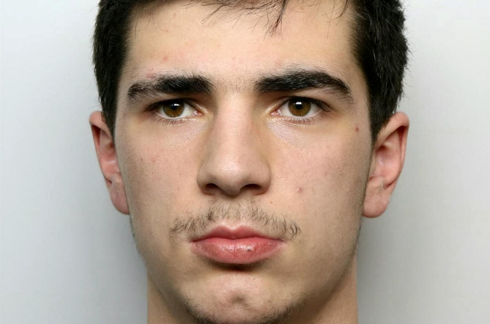 Landon Smith, 22, pleaded guilty to causing the death of a man who died three years after he was attacked (Picture: SWNS)