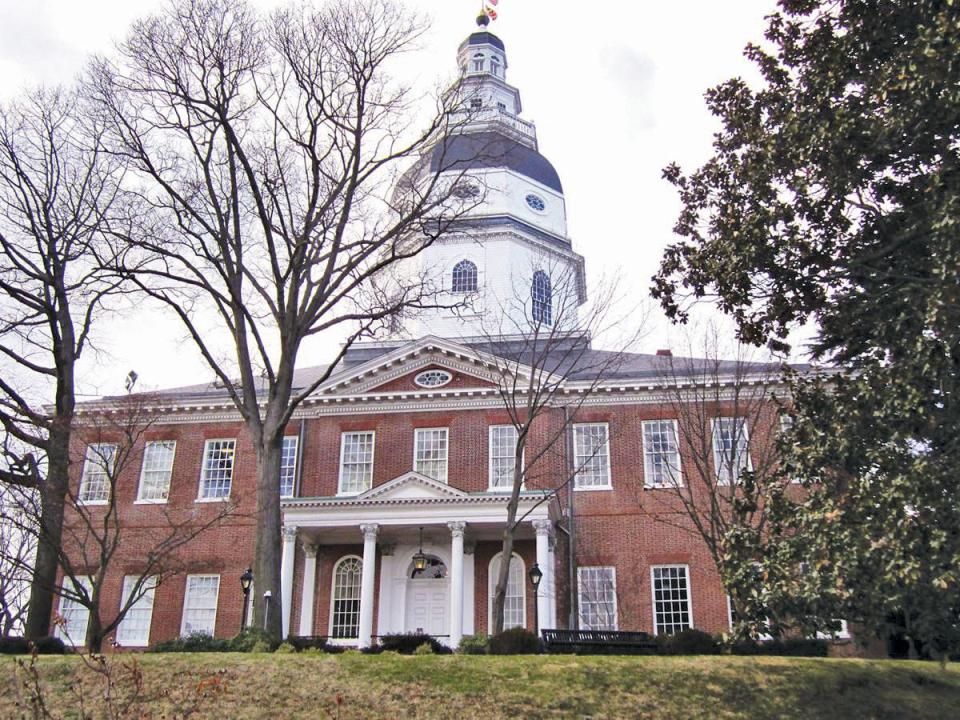 The Maryland State House in Annapolis is seen in this Herald-Mail file photo.