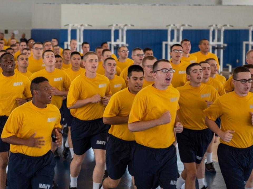 Freedom Hall at Recruit Training Command (US Navy / Camilo Fernan)