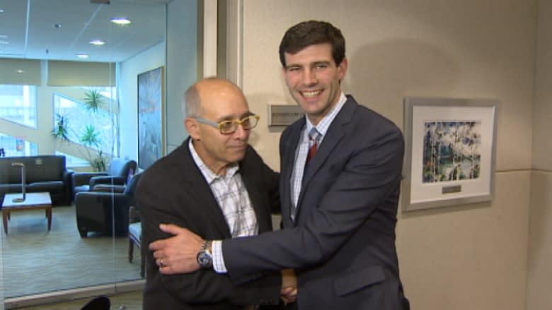 Edmonton Mayors Stephen Mandel and Don Iveson