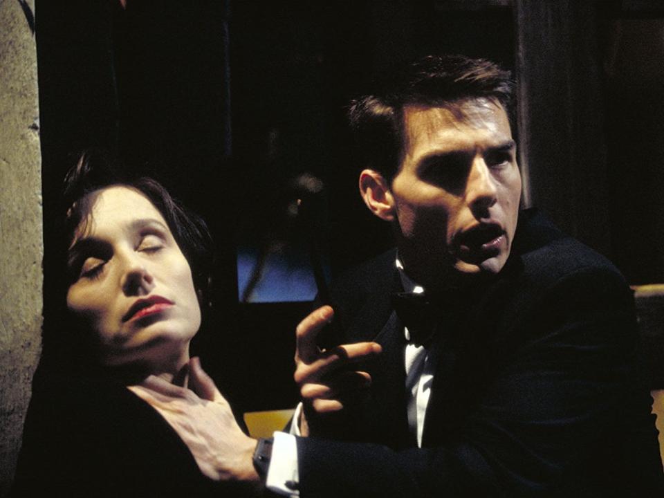 Sarah Davies (Kristin Scott Thomas) was one of the first women close to Ethan (Cruise) to die in the beginning of "Mission: Impossible 1."