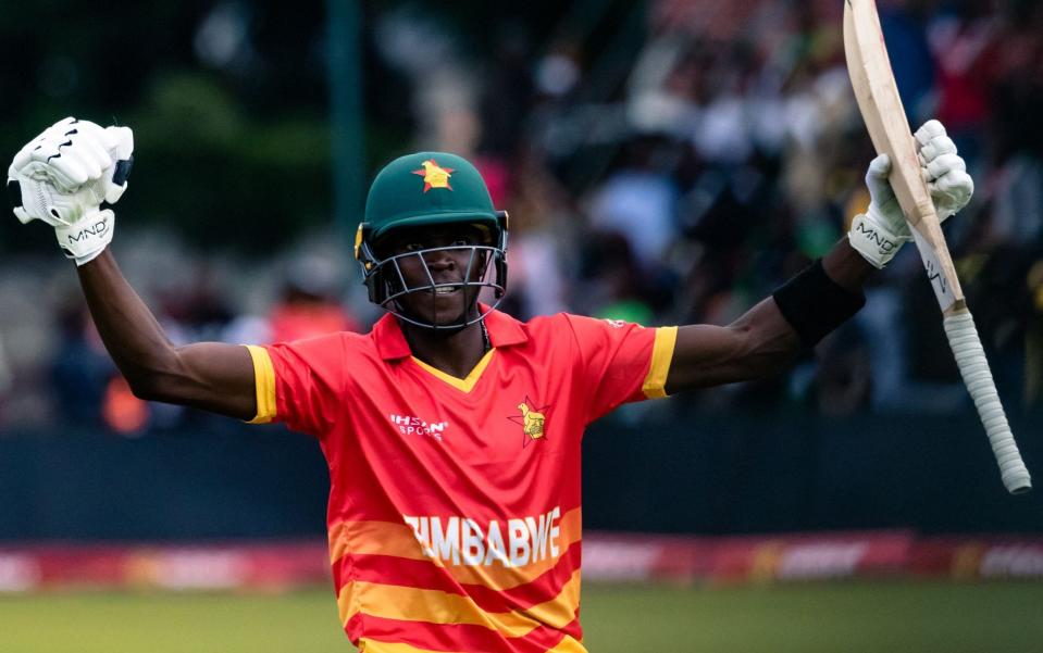 Zimbabwe's Clive Madande - England to host Zimbabwe for first time since 2003 and plan Lord’s invitation - Getty Images/Jekesai Njikizana