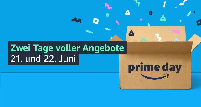 Der Prime Day findet dieses Jahr am 21. und 22. Juni  statt: Zwei Tage mit mehr als zwei Millionen Angeboten weltweit. (Bild: Amazon)