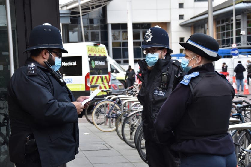 <p>Police on patrol in London </p> (Met police)