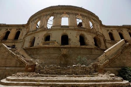 The ruins of the Darul Aman palace are seen in Kabul, Afghanistan, June 2, 2016. REUTERS/Omar Sobhani