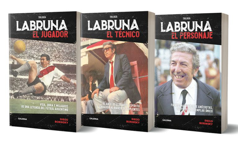 La trilogía de libros sobre Ángel Labruna, una obra de Diego Borinsky
