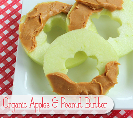 Organic Apples and Peanut Butter