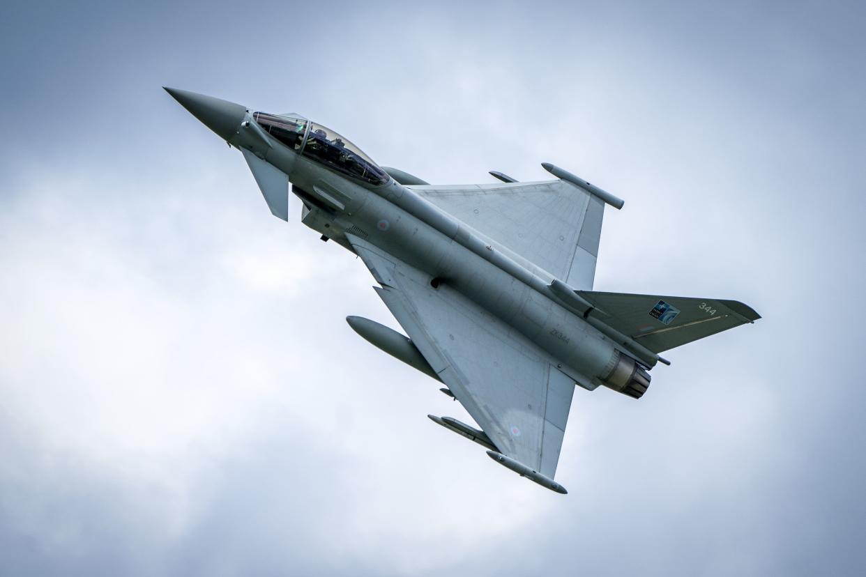 Typhoon jets from RAF Lossiemouth have returned from deployment to Estonia (Jane Barlow/PA) (PA Wire)