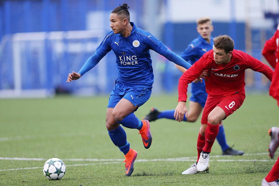 Der reichste Fußballer der Welt, Faiq Bolkiah, im blauen Trikot seines ehemaligen Vereins Leicester City.