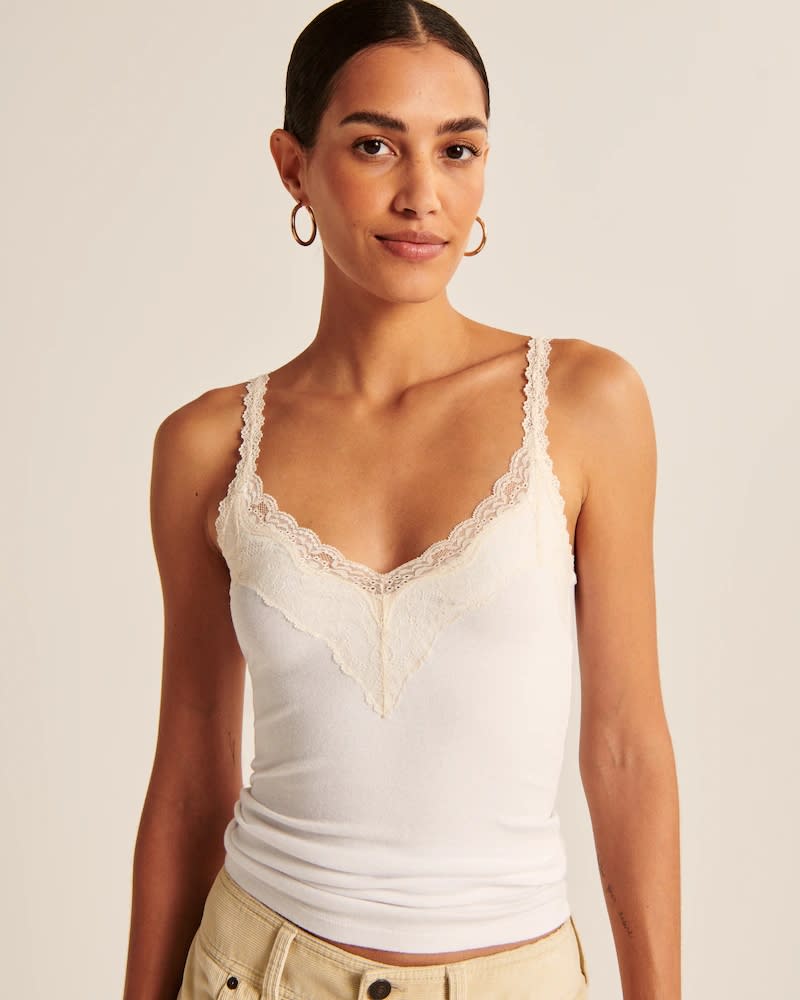 lace cami top vintage