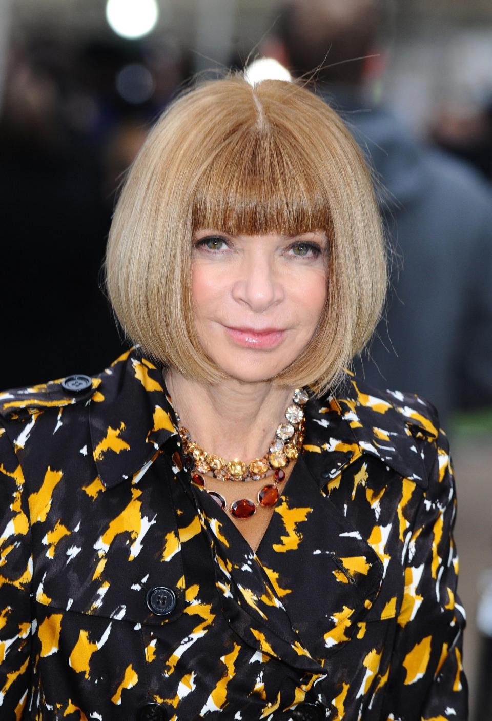 <p>American Vogue’s editor-in-chief has rocked a perfectly blow dried power bob for numerous years, proving there’s nothing wrong with finding your look and sticking to it. <em>[Photo: PA]</em> </p>