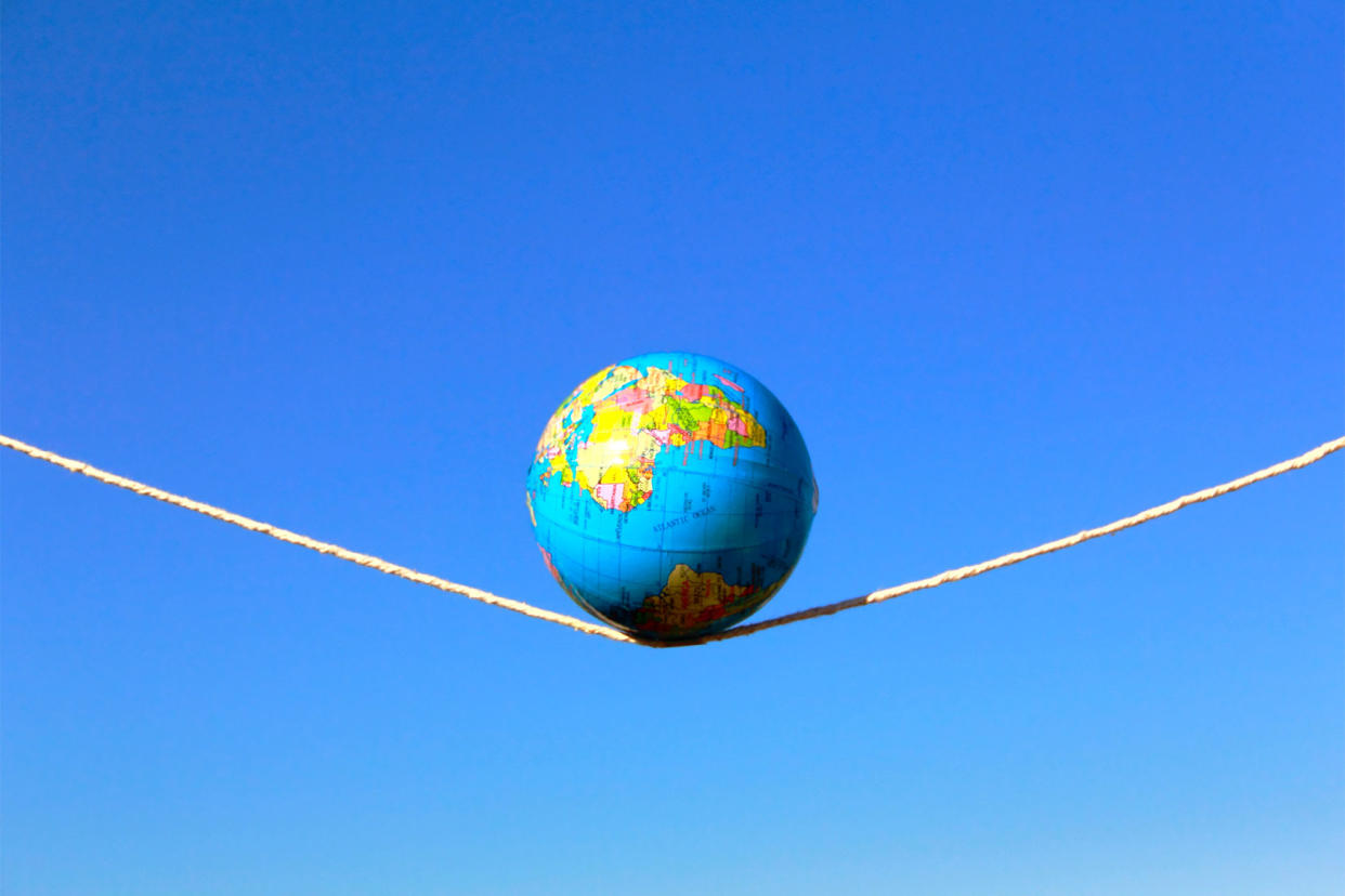 Planet Earth On A TightropeGetty Images/mspoli