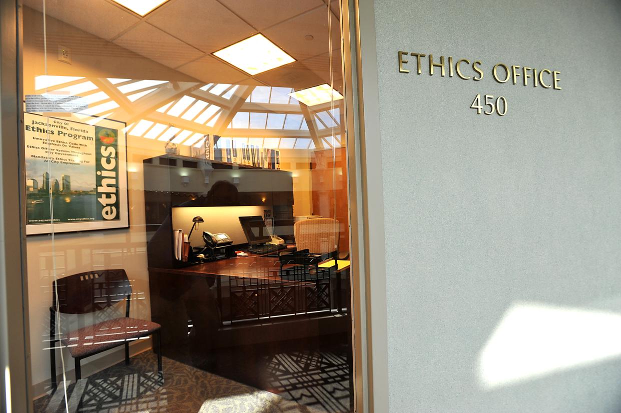 The Ethics Office on the fourth floor of Jacksonville City Hall.