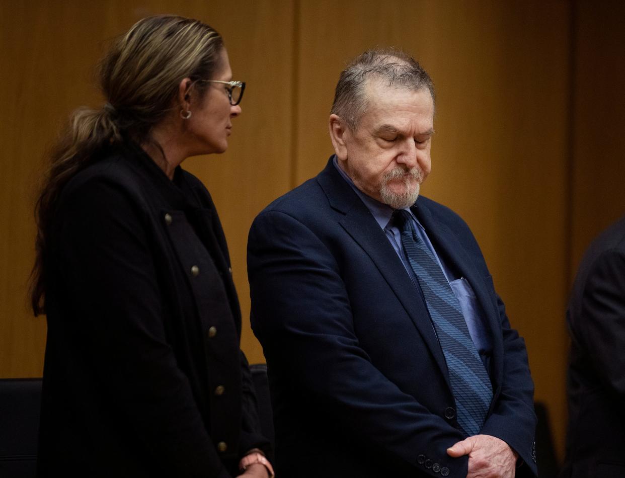 David Marshall Murdock closes his eyes as he hears the jury's recommendation of life in prison Wednesday for the murder of Lisa Bunce in 2019. Murdock was convicted March 19 of killing Bunce, a former girlfriend, and attempting to kill her friend Sanda Andrews.